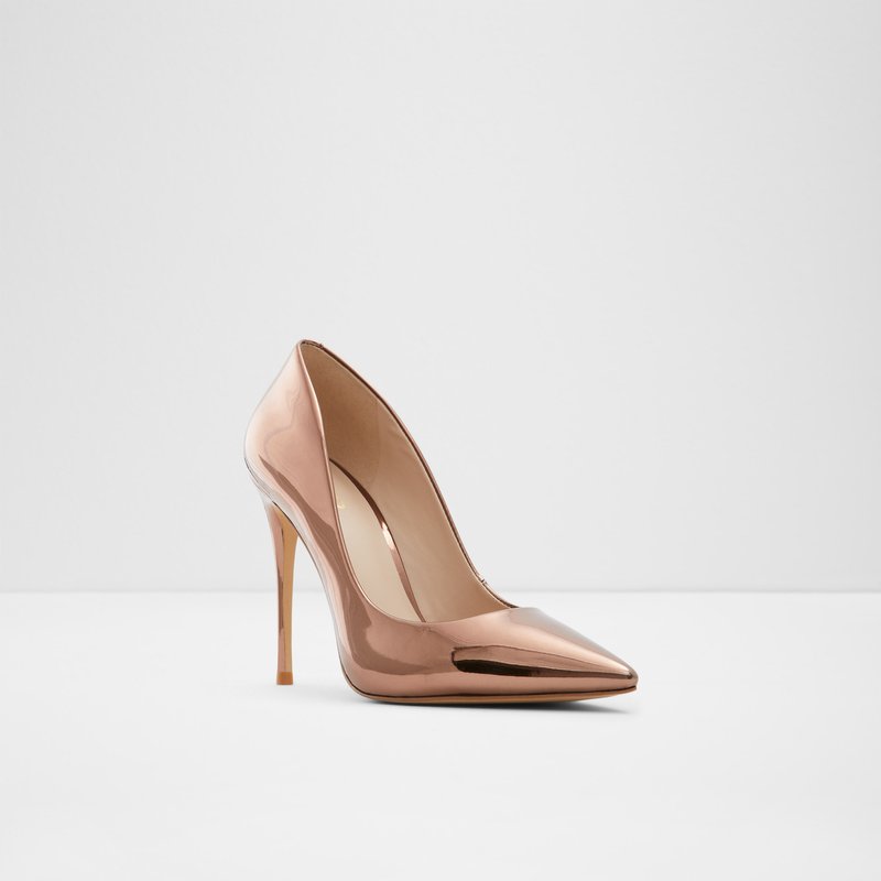 Aldo visoka peta STESSY_ SYN METALLIC - smeđa 4