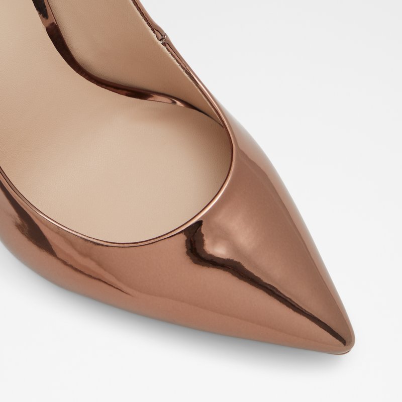 Aldo visoka peta STESSY_ SYN METALLIC - smeđa 5