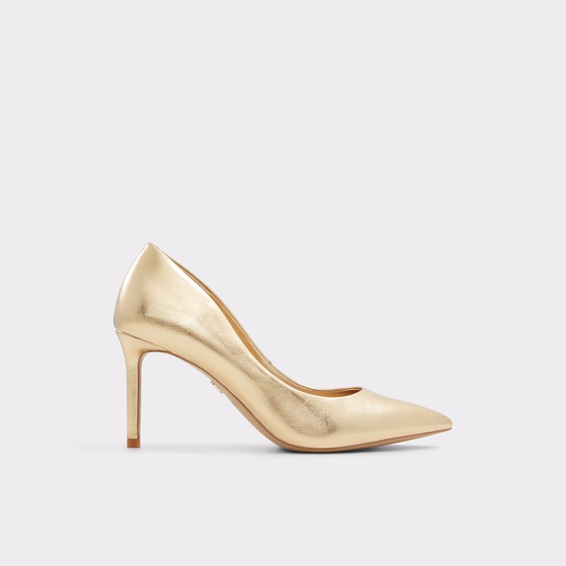 Aldo salonke na srednje visoku petu STESSYMID SYN METALLIC - zlatna 1