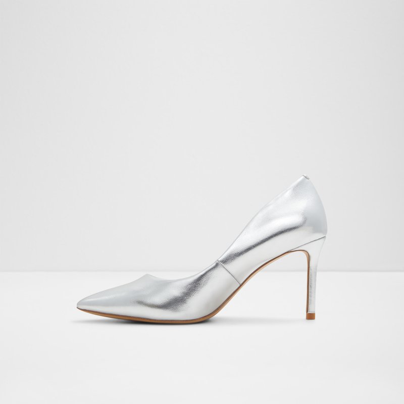 Aldo salonke na srednje visoku petu STESSYMID SYN METALLIC - srebrna 3