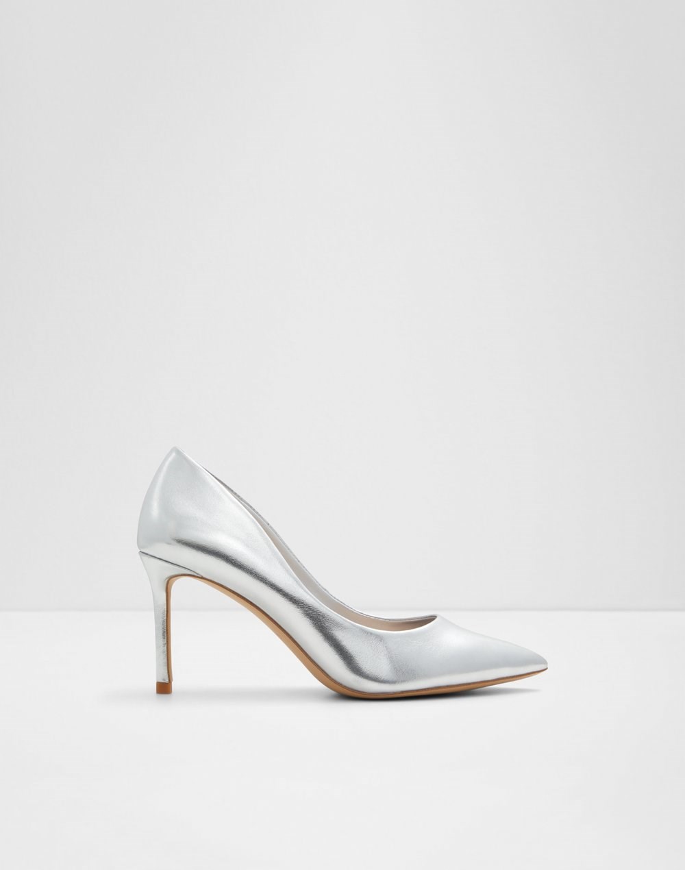 Aldo salonke na srednje visoku petu STESSYMID SYN METALLIC - srebrna