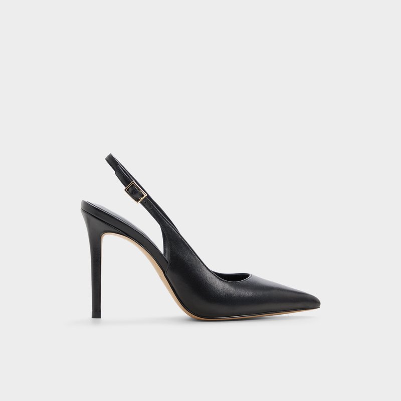 Aldo cipele na visoku petu STESSYSLING2.0 LEA SMOOTH - crna 1