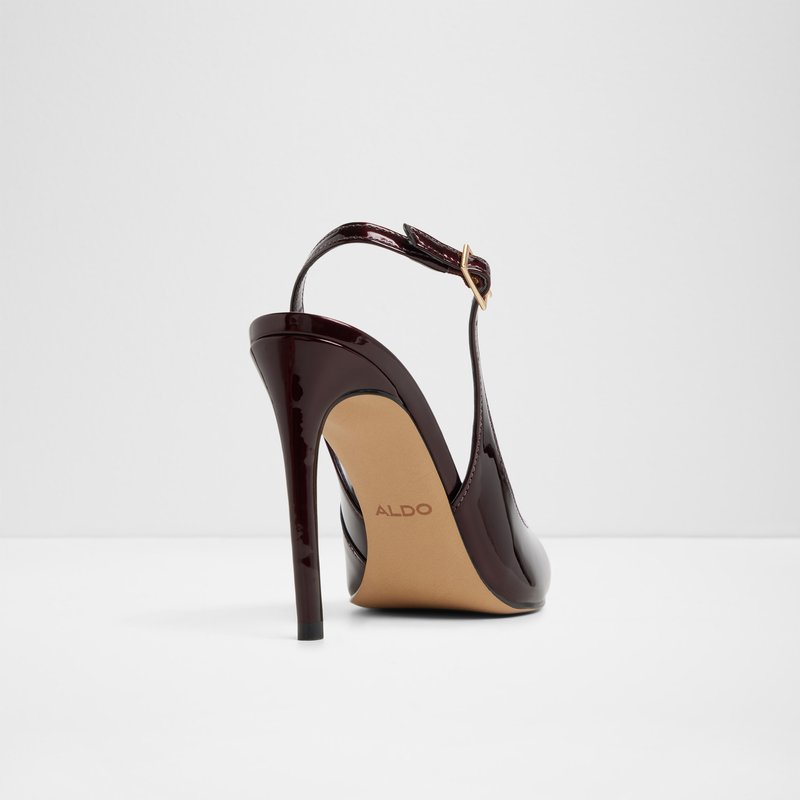 Aldo cipele na visoku petu STESSYSLING SYN METALLIC - smeđa 2