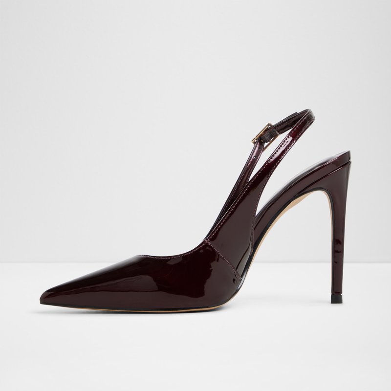 Aldo cipele na visoku petu STESSYSLING SYN METALLIC - smeđa 3