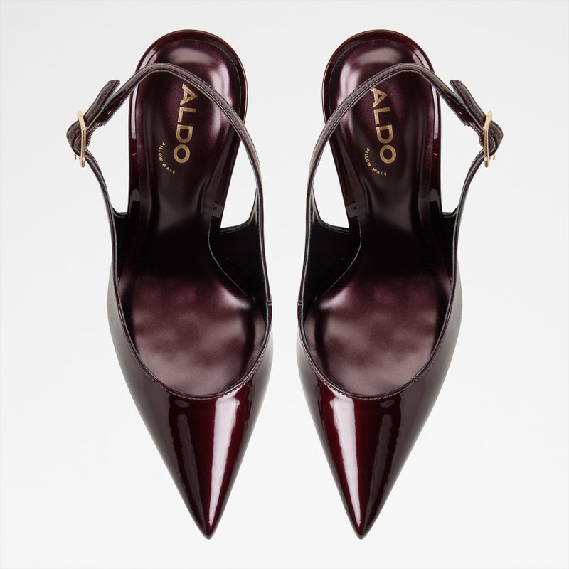 Aldo cipele na visoku petu STESSYSLING SYN METALLIC - smeđa 6