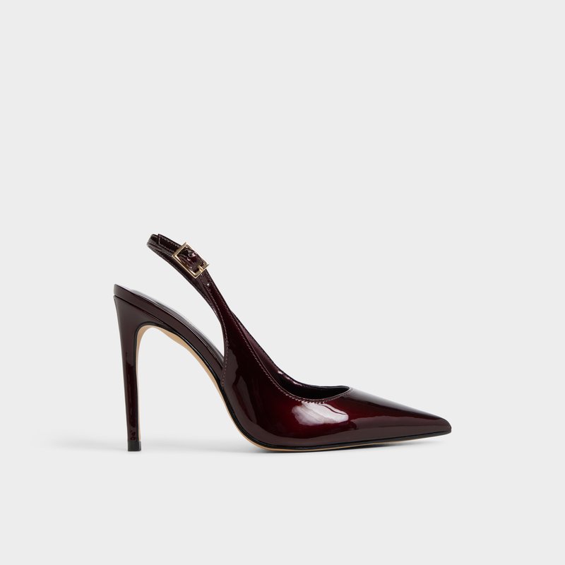 Aldo cipele na visoku petu STESSYSLING SYN METALLIC - smeđa 1