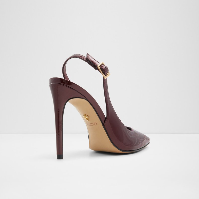 Aldo cipele na visoku petu STESSYSLING SYN METALLIC - crvena 2