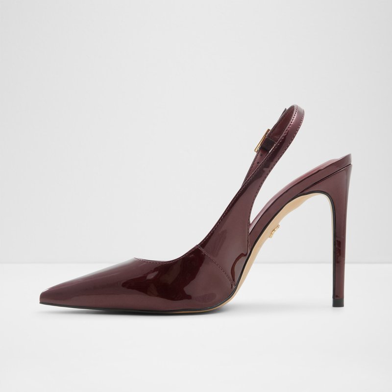 Aldo cipele na visoku petu STESSYSLING SYN METALLIC - crvena 3