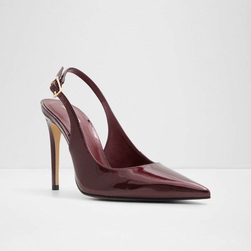 Aldo cipele na visoku petu STESSYSLING SYN METALLIC - crvena 5