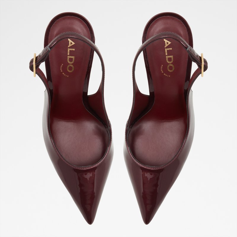 Aldo cipele na visoku petu STESSYSLING SYN METALLIC - crvena 6