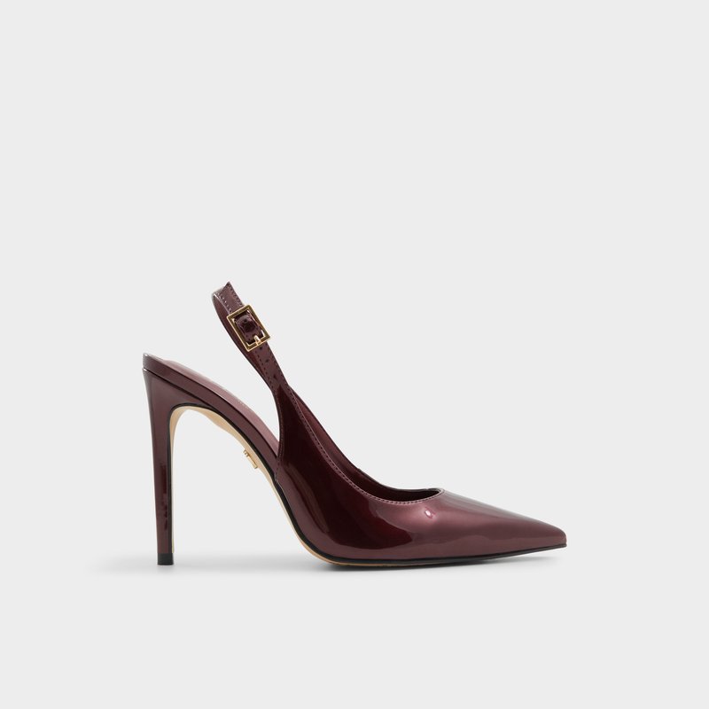 Aldo cipele na visoku petu STESSYSLING SYN METALLIC - crvena 1