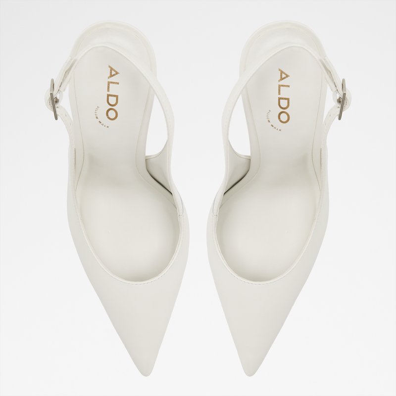Aldo cipele na visoku petu STESSYSLING LEA SMOOTH - bijela 5