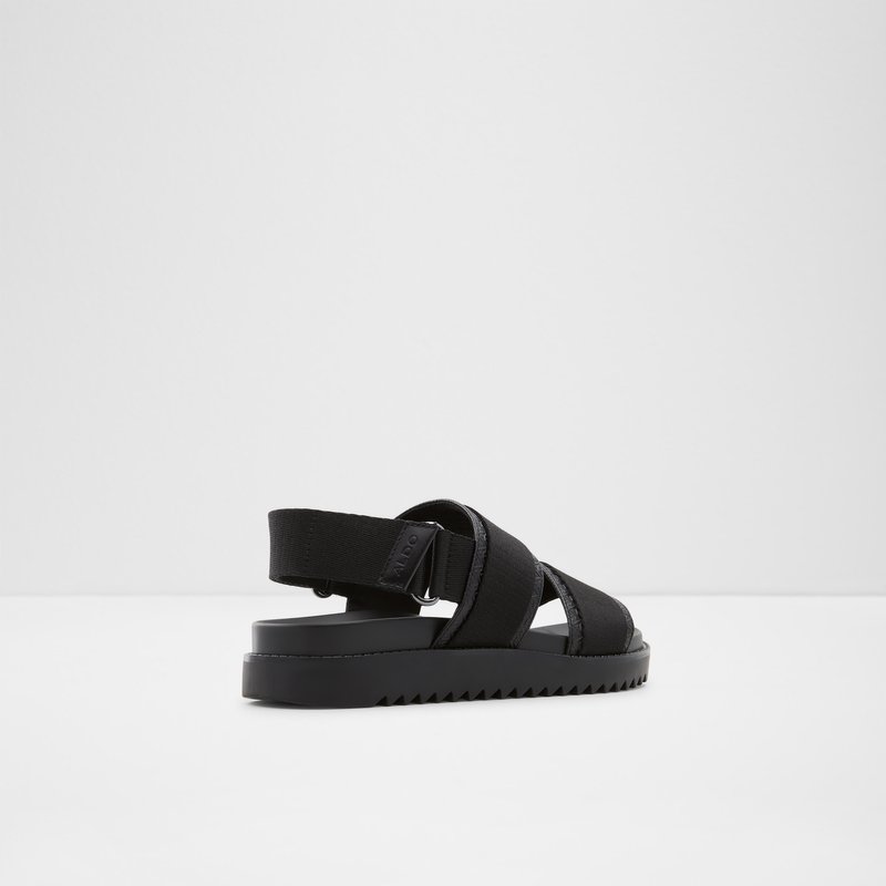 Aldo ravne sandale STRAPPA TEX MIX MAT - crna 3