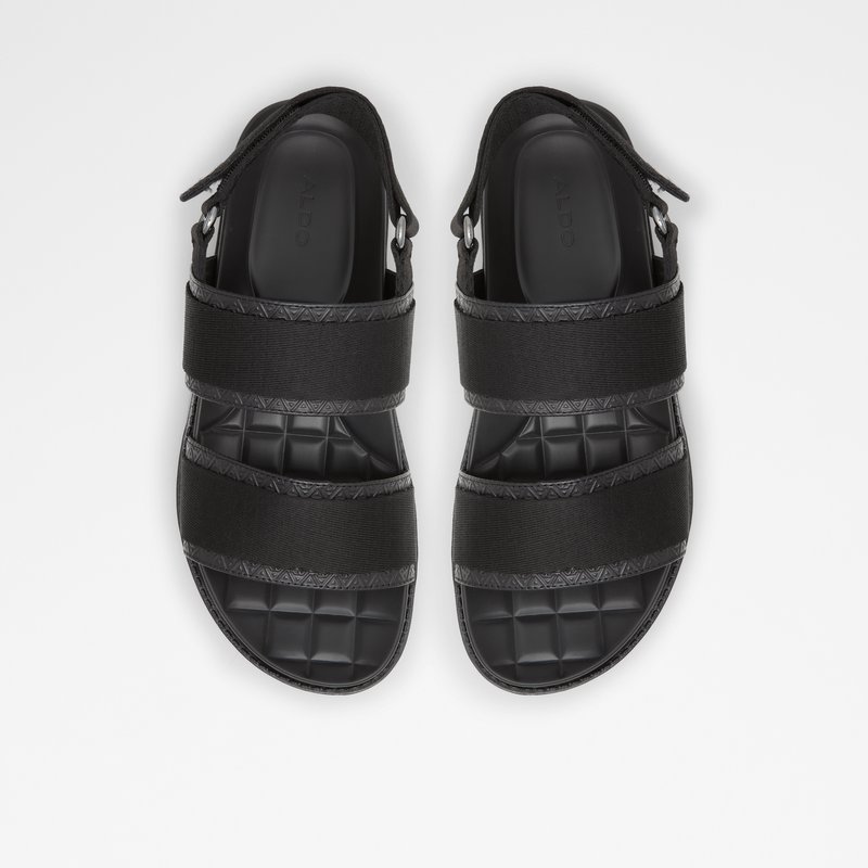 Aldo ravne sandale STRAPPA TEX MIX MAT - crna 5