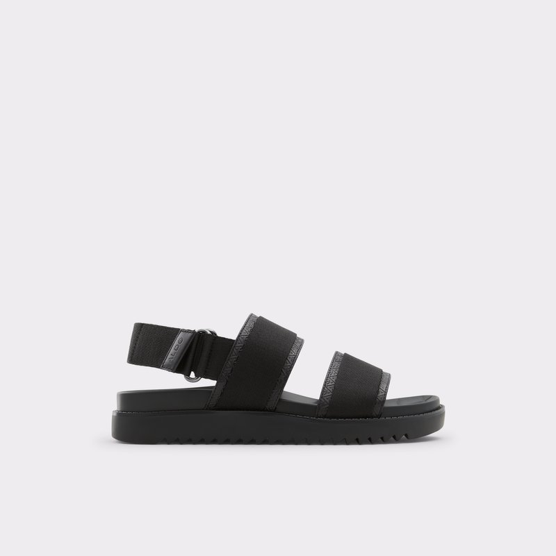 Aldo ravne sandale STRAPPA TEX MIX MAT - crna 1