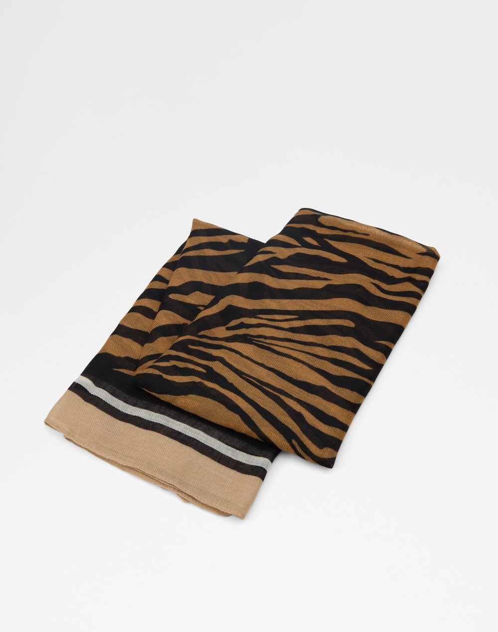 Aldo ženski šal STRIPES - smeđa