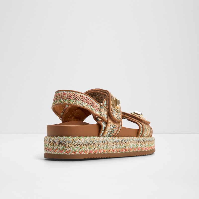 Aldo ravne sandale SUNHAVEN TEX RAFFIA - multicolor 6