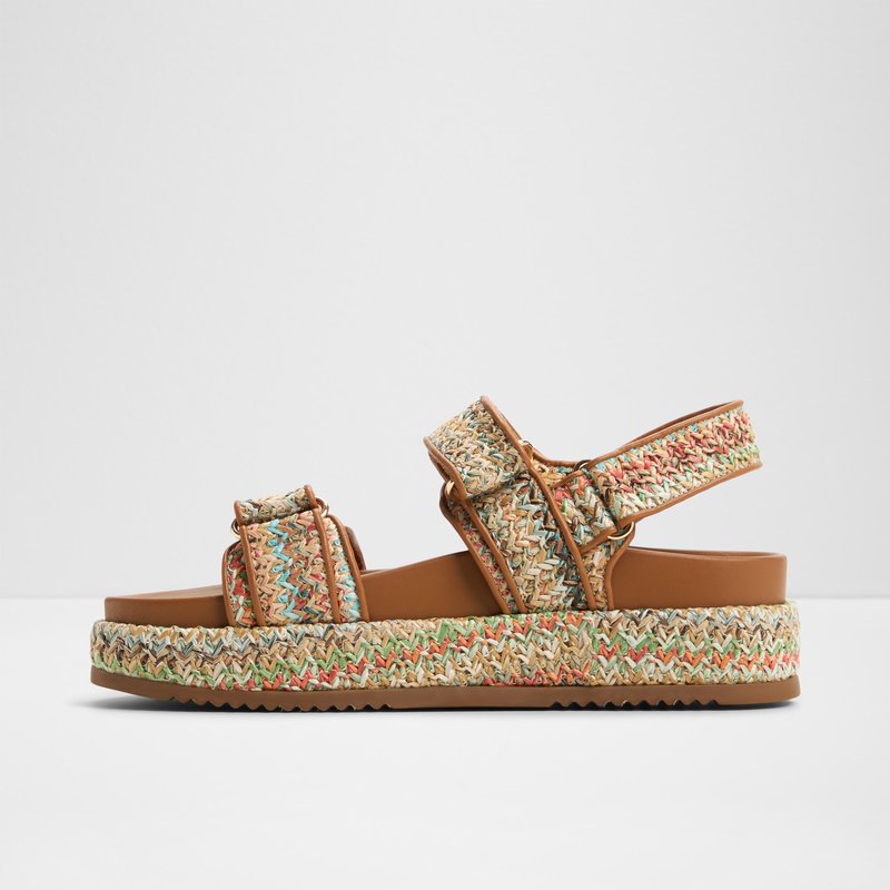 Aldo ravne sandale SUNHAVEN TEX RAFFIA - multicolor 2