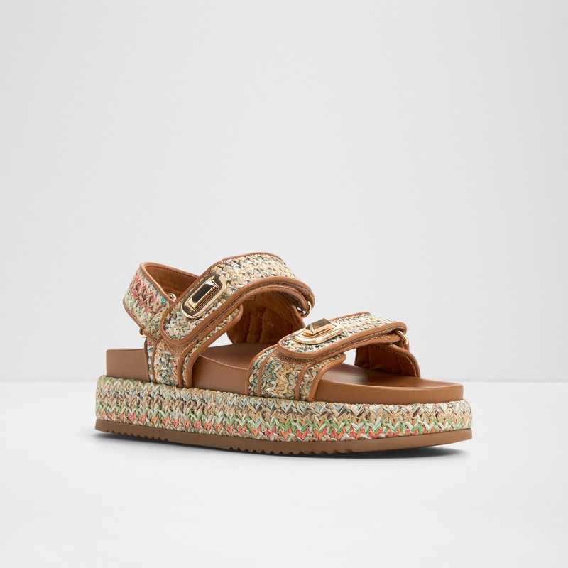 Aldo ravne sandale SUNHAVEN TEX RAFFIA - multicolor 3