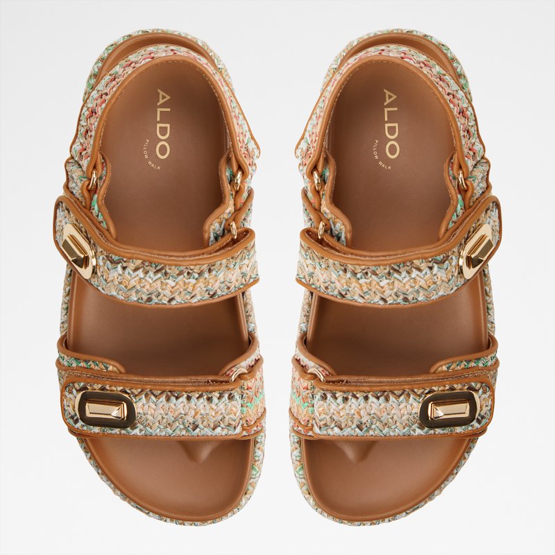 Aldo ravne sandale SUNHAVEN TEX RAFFIA - multicolor 5