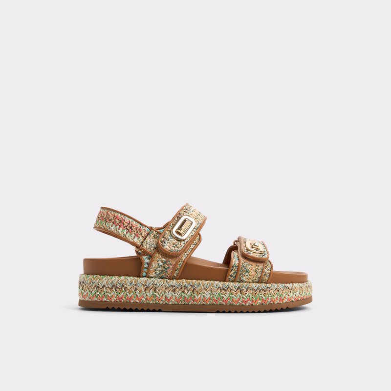 Aldo ravne sandale SUNHAVEN TEX RAFFIA - multicolor 1
