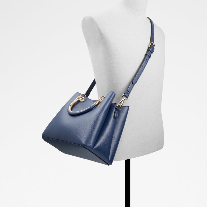 Aldo velika satchel torba SURGOINE SYN PEBBLE - plava 3