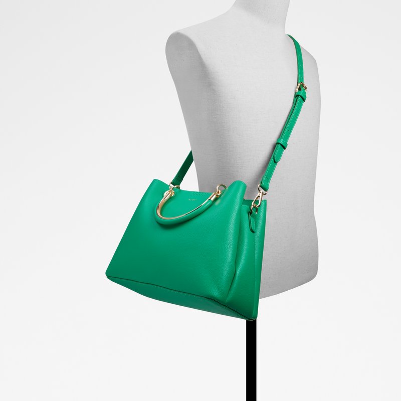 Aldo satchel velika torba SURGOINE SYN PEBBLE - zelena 3