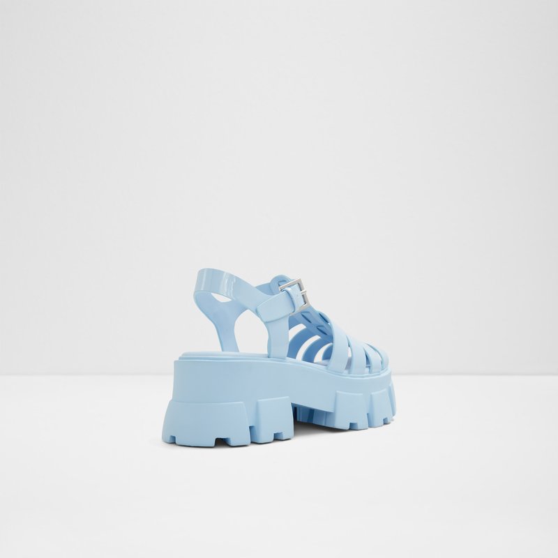 Aldo ravne sandale SUZY SYN PATENT - plava 7