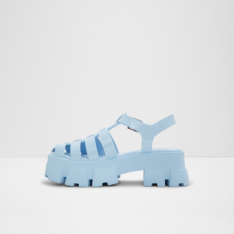 Aldo ravne sandale SUZY SYN PATENT - plava 2