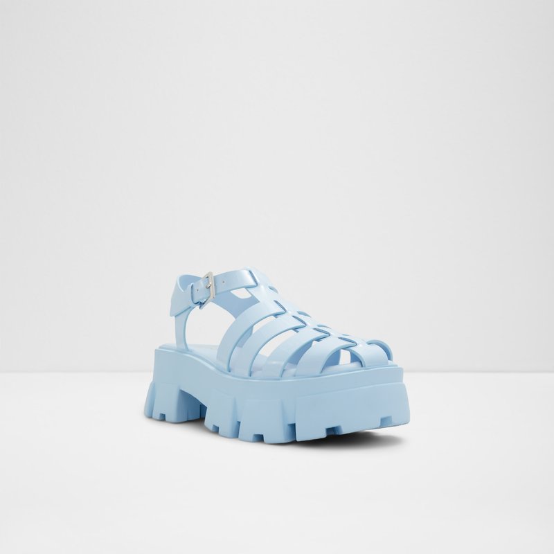 Aldo ravne sandale SUZY SYN PATENT - plava 3