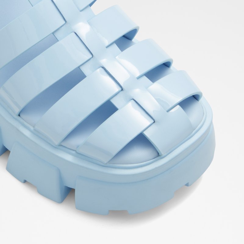 Aldo ravne sandale SUZY SYN PATENT - plava 4
