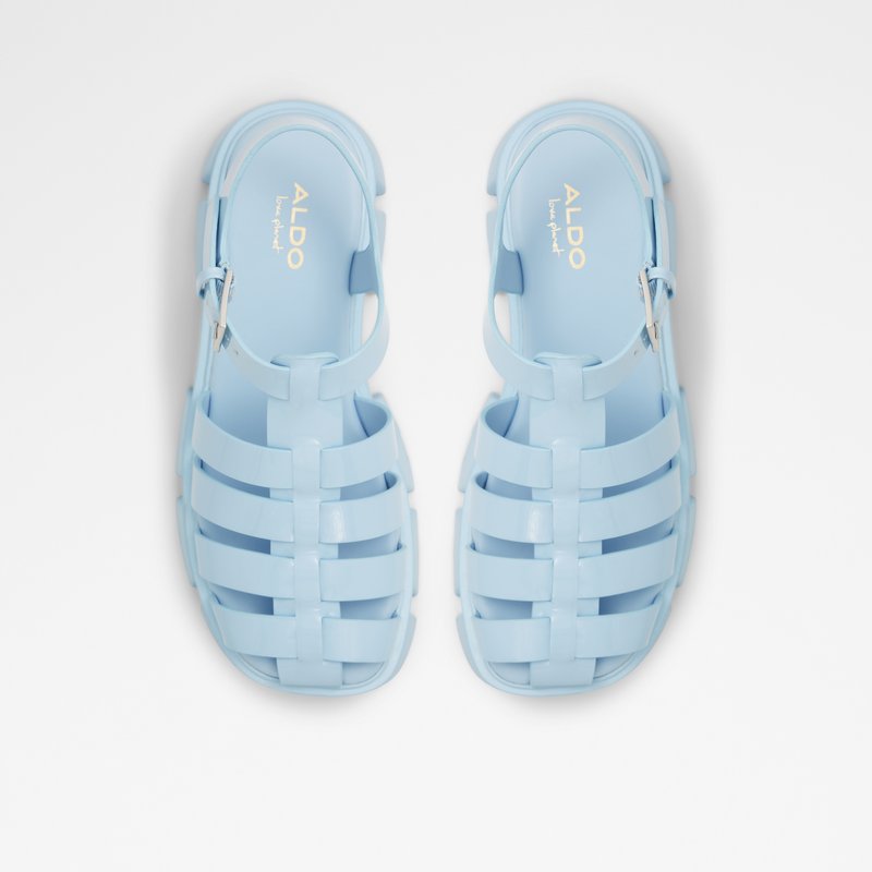 Aldo ravne sandale SUZY SYN PATENT - plava 5