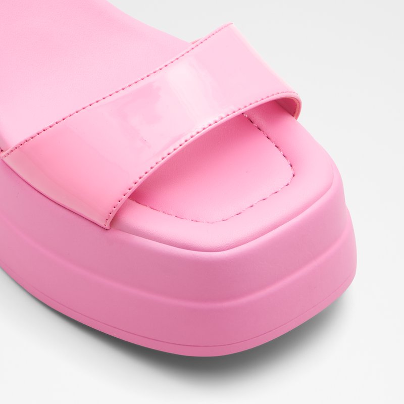 Aldo sandale na visoku petu TAINA SYN PATENT - ružičasta 4