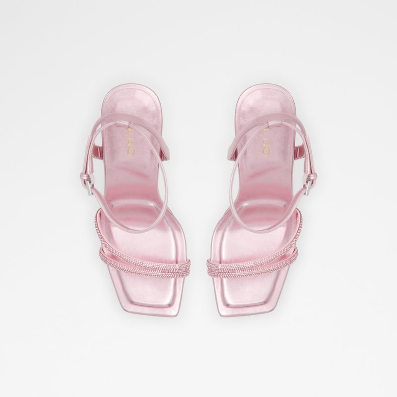 Aldo sandale na visoku peti TINTIN SYN MIX MAT - ružičasta 5