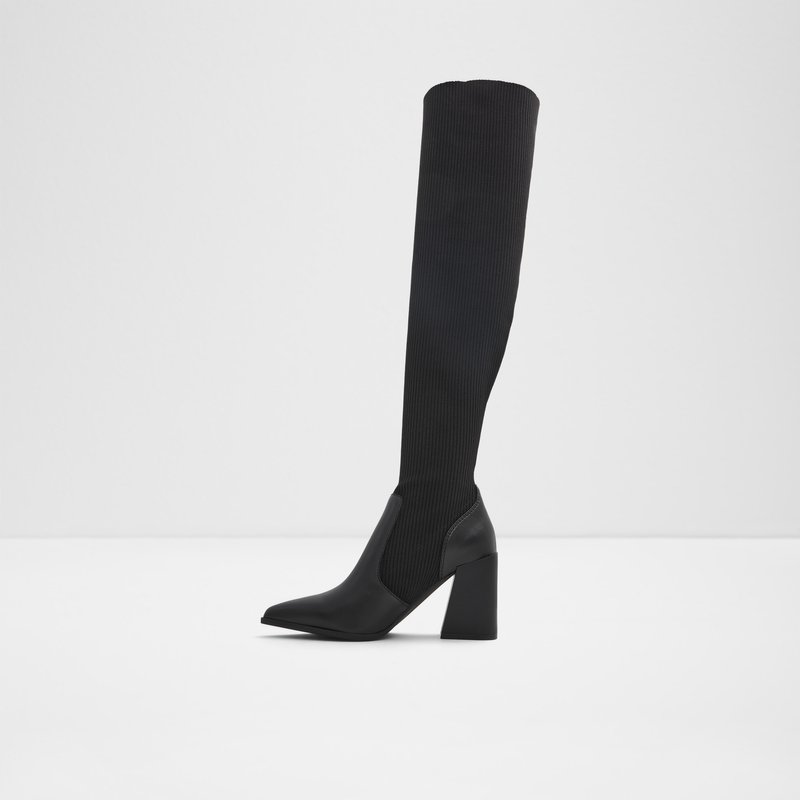 Aldo čizme preko koljena TOEDER TEX MICROFIBRE - crna 3