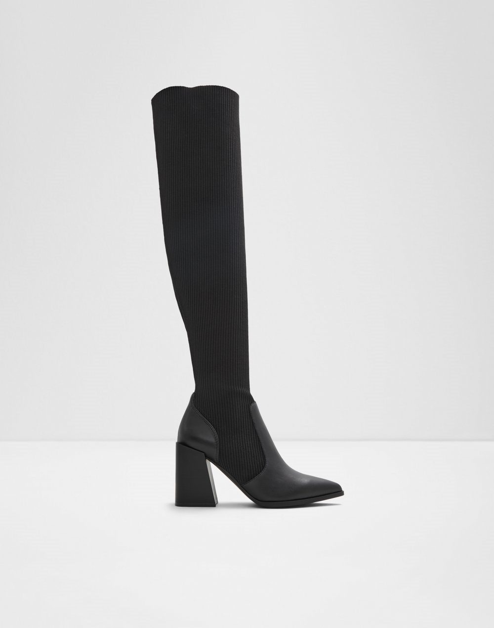 Aldo čizme preko koljena TOEDER TEX MICROFIBRE - crna
