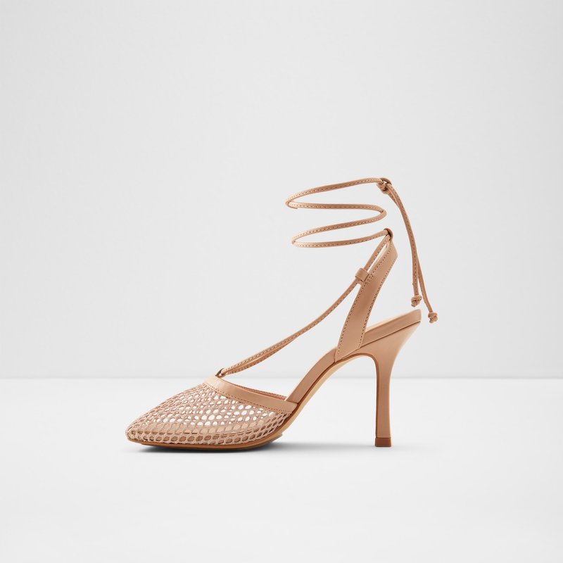 Aldo sandale na visoku petu TROPEZ TEX MESH - bež 2
