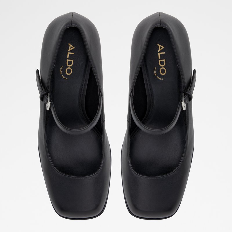 Aldo cipele na blok petu TROWE SYN SMOOTH - crna 5