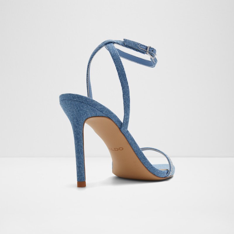Aldo sandale na visoku petu TULIPA TEX MIX MAT - plava 3