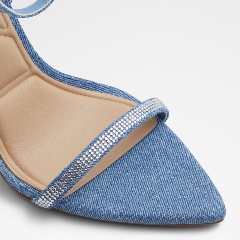 Aldo sandale na visoku petu TULIPA TEX MIX MAT - plava 6