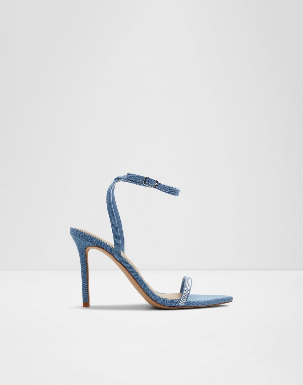 Aldo sandale na visoku petu TULIPA TEX MIX MAT - plava