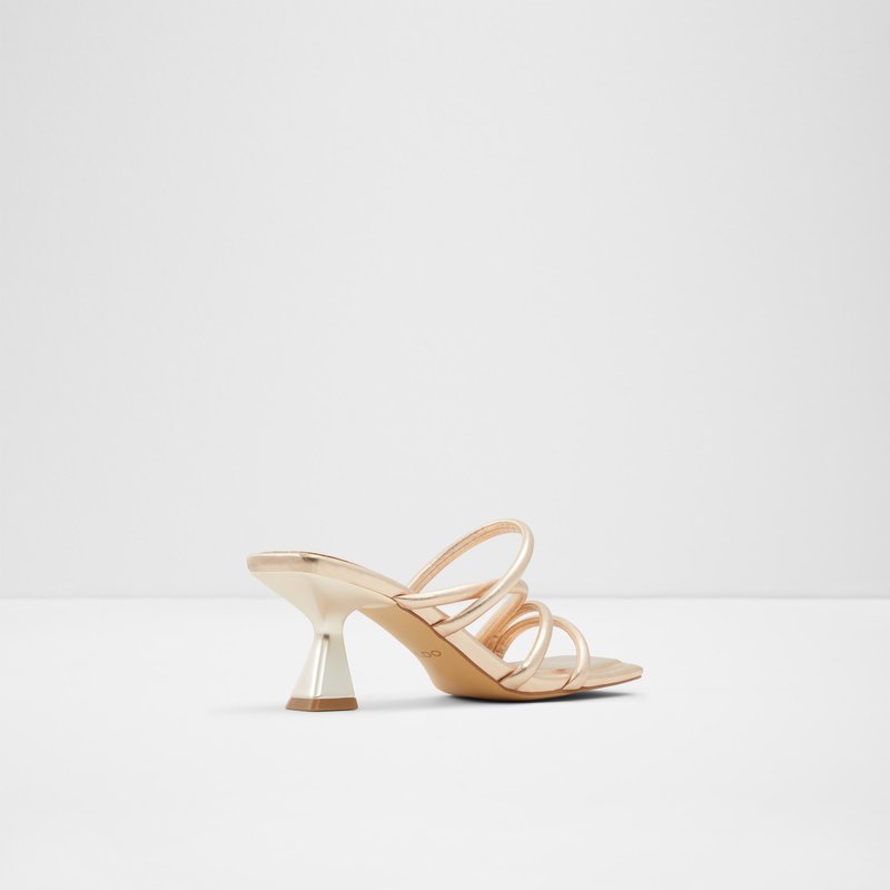 Aldo sandale na visoku petu VAK SYN METALLIC - zlatna 2