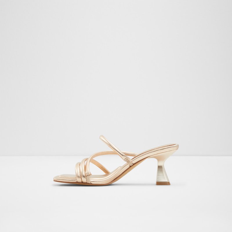 Aldo sandale na visoku petu VAK SYN METALLIC - zlatna 3