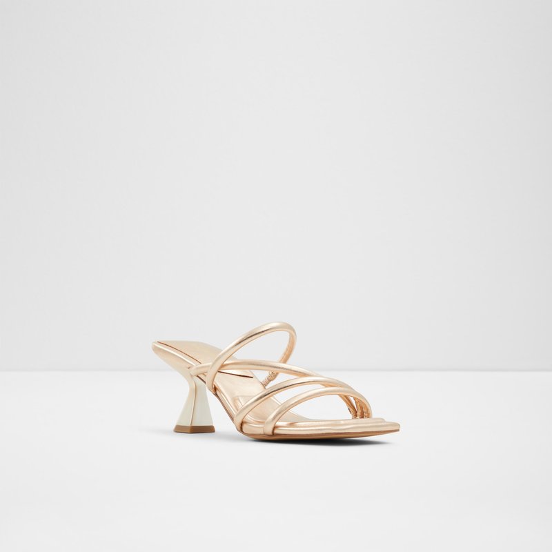 Aldo sandale na visoku petu VAK SYN METALLIC - zlatna 5