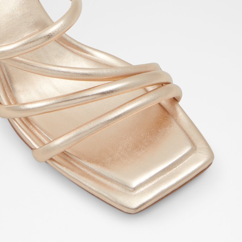 Aldo sandale na visoku petu VAK SYN METALLIC - zlatna 4