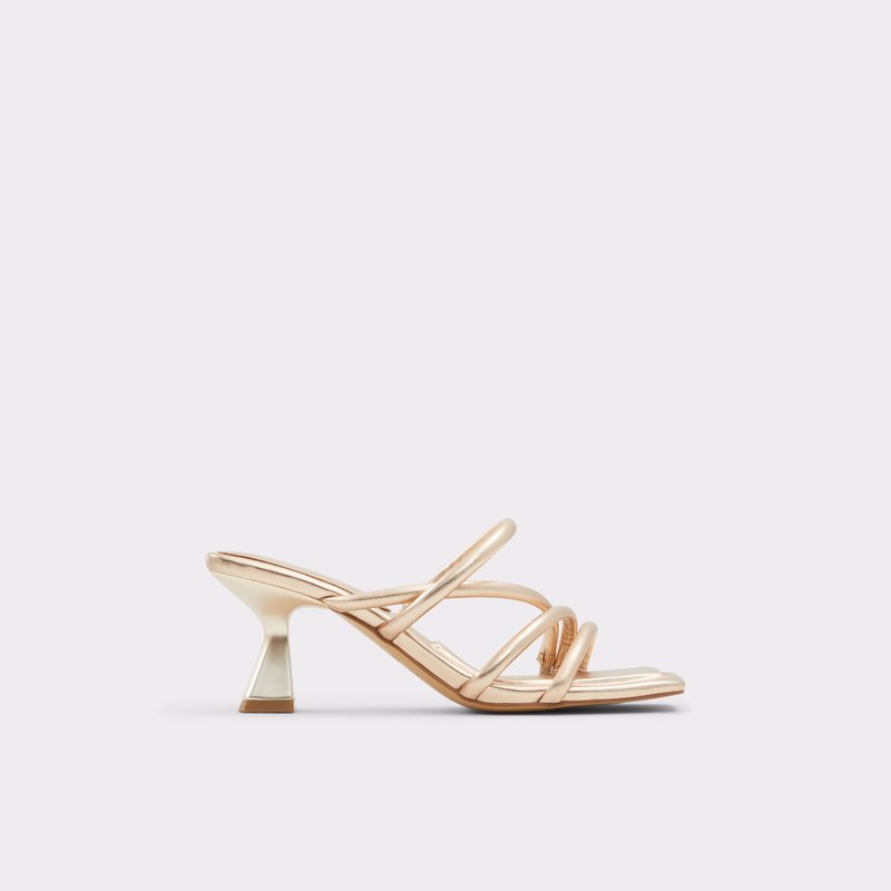 Aldo sandale na visoku petu VAK SYN METALLIC - zlatna 1