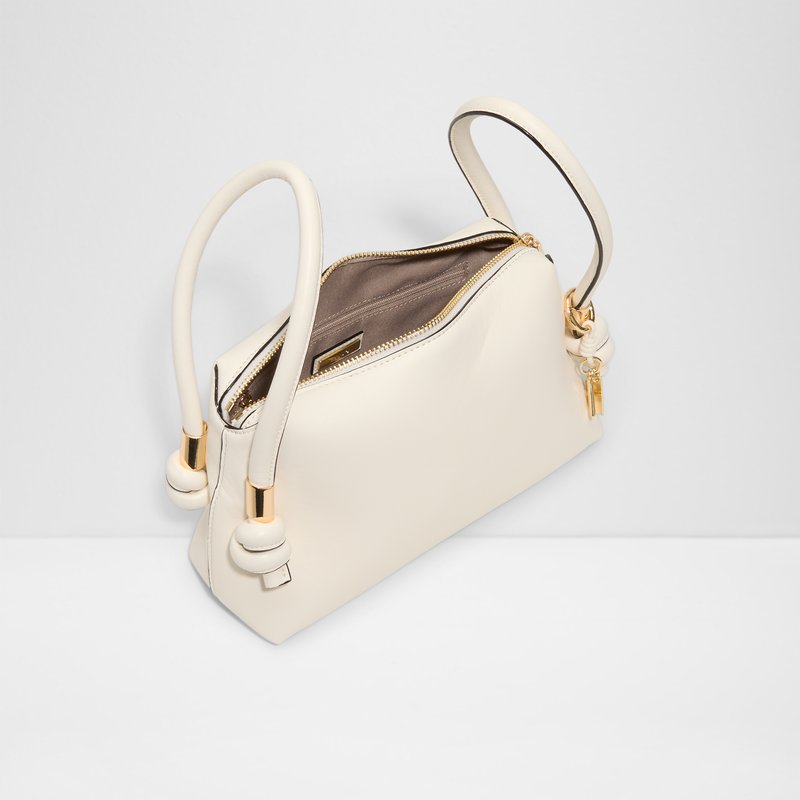 Aldo satchel torbica za nošenje na ramenu ili u ruci VALEREL SYN MIX MAT - bijela 4