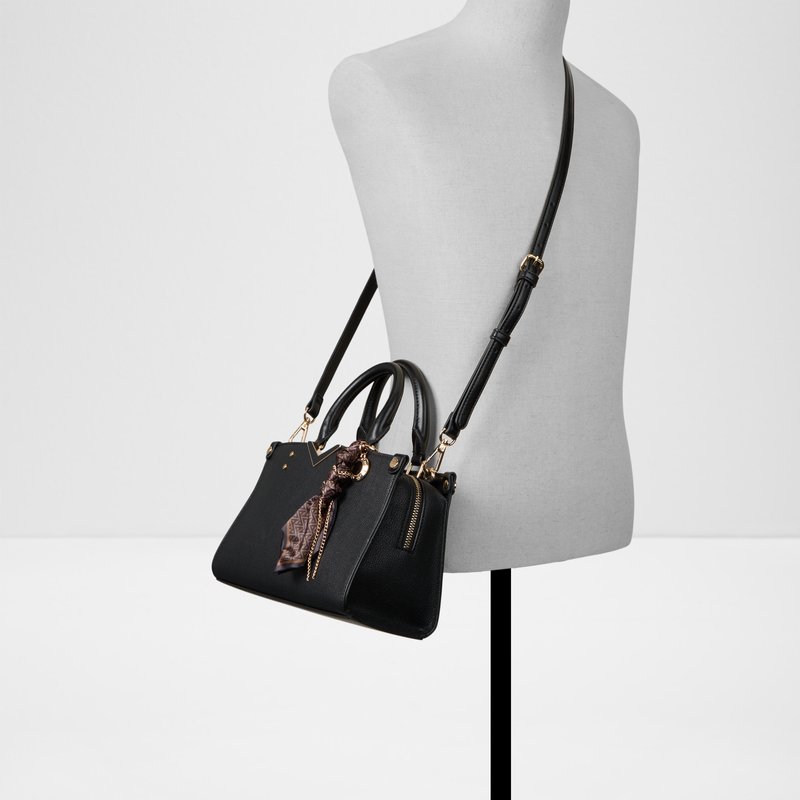 Aldo satchel torbica za nošenje u ruci ili na ramenu VALERRYA SYN MIX MAT - crna 3