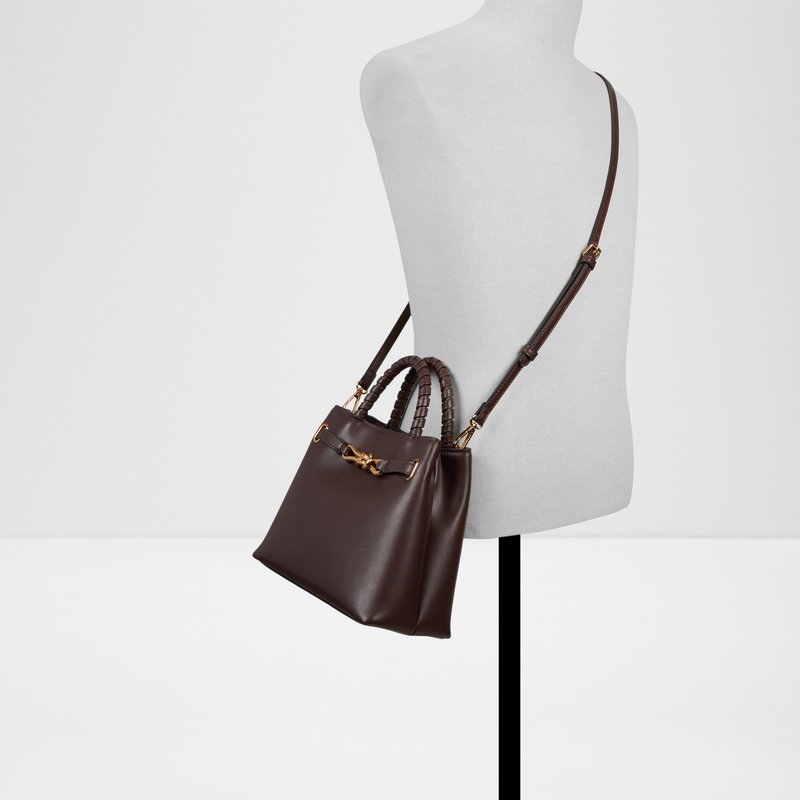 Aldo satchel torba za nošenje u ruci ili na ramenu VALMIRA SYN MIX MAT - smeđa 4