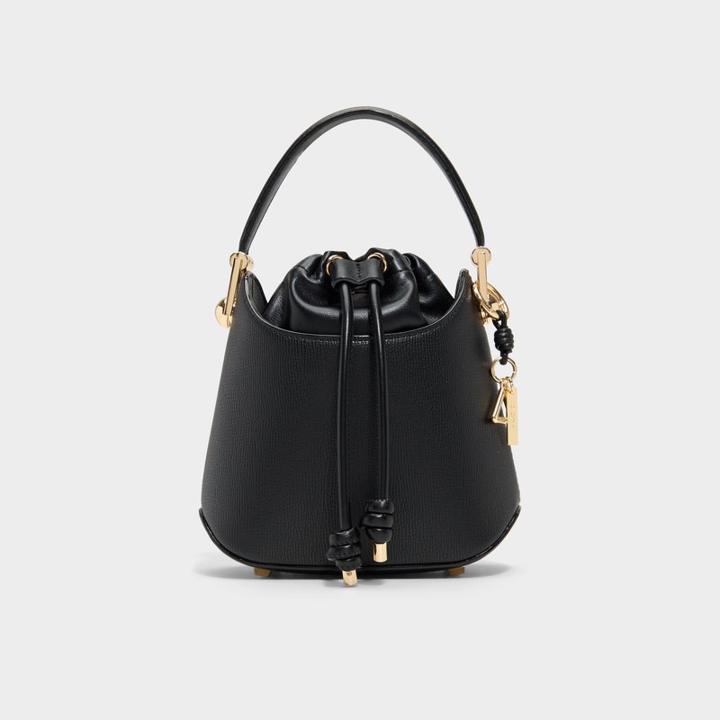 Aldo bucket torbica za nošenje u ruci ili na ramenu VERALLIE SYN MIX MAT - crna